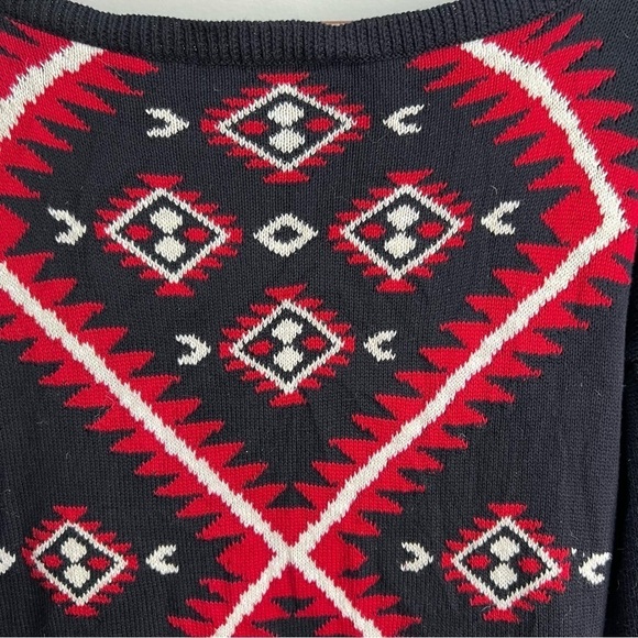 Ralph Lauren Southwestern Tunic Sweater Aztec Size Large - Picture 11 of 11